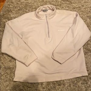 Tan quarter zip sweatshirt
